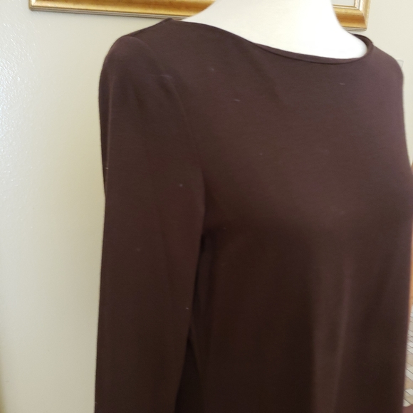 Lauren Ralph Lauren Pullover Top Faux Suede Trim - Picture 4 of 12